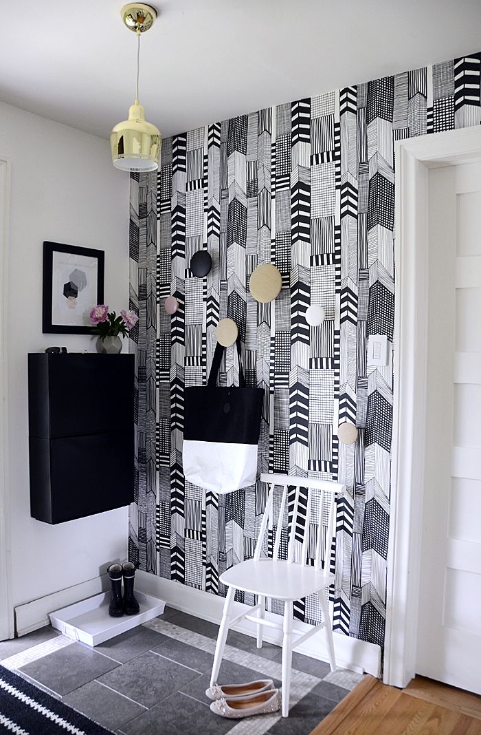 wallpapered space