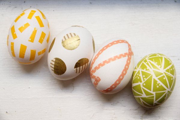 Washi tape easter eggs