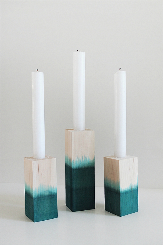 watercolor candlesticks