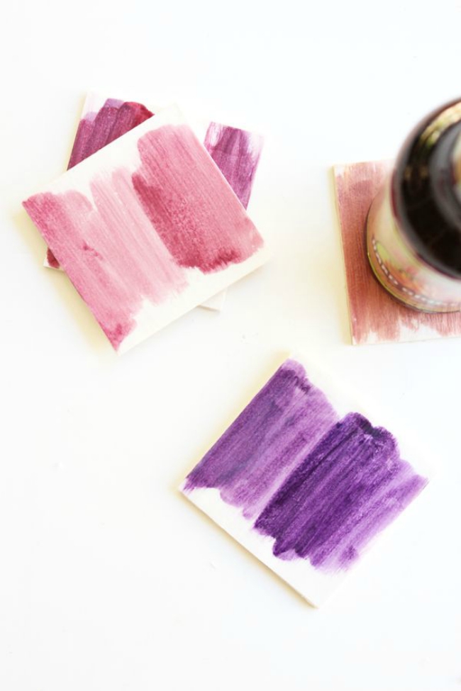 watercolor coasters