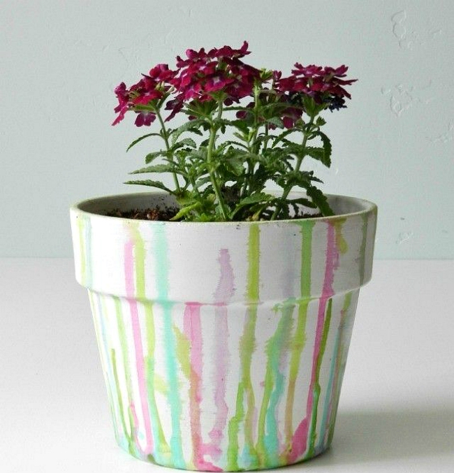 watercolor planter