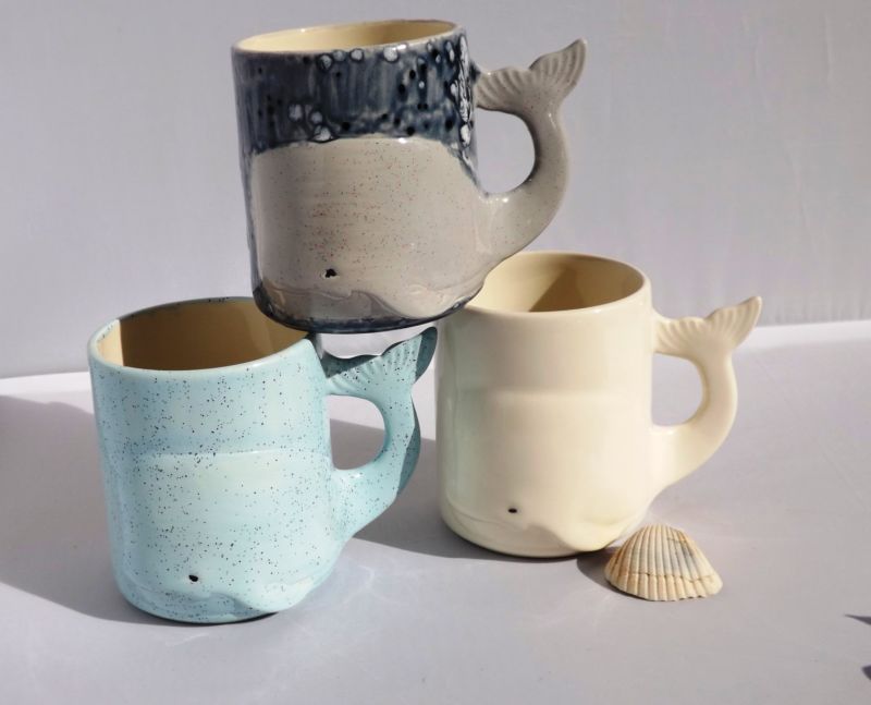 whale mug handmade