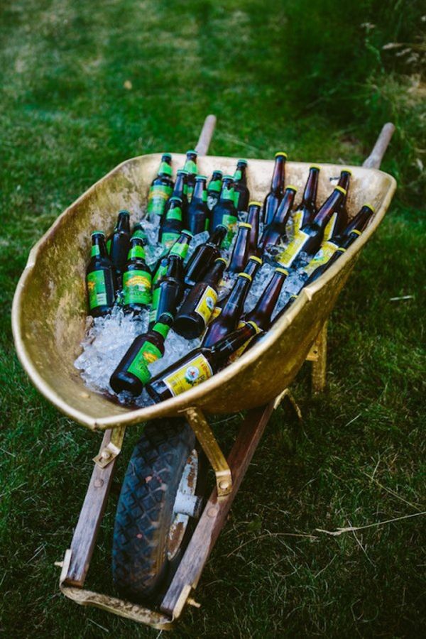 Wheelbarrow as a cooler