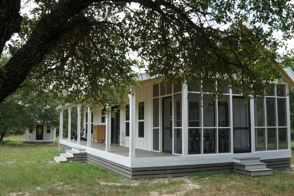 White cottage tiny house 1024x683