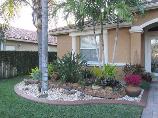 White rocks front yard