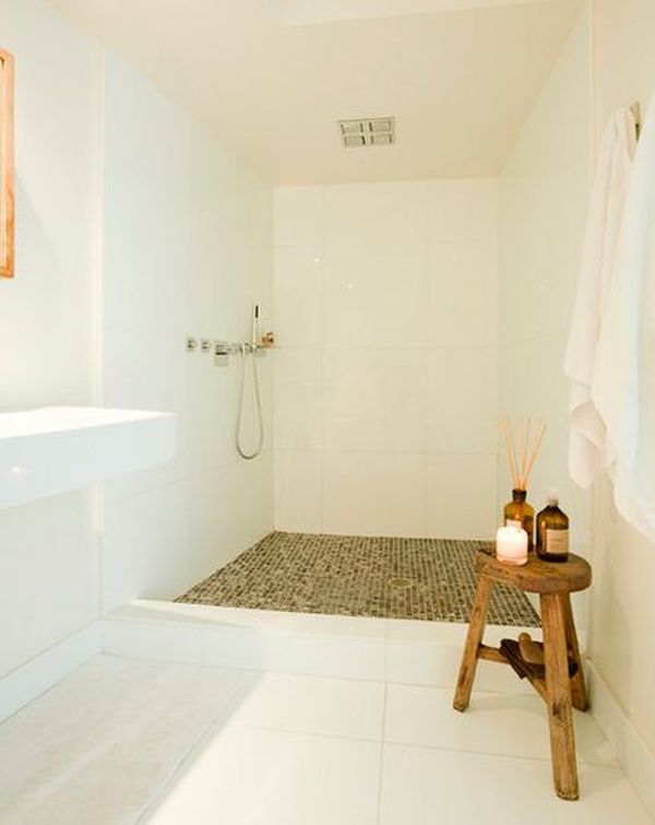 White small shower room