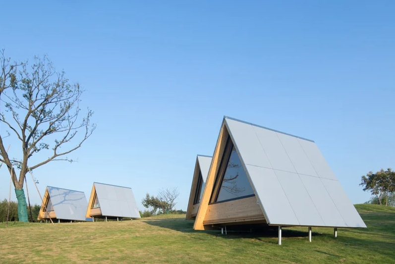 Wiki tribe is a series of timber cabins architecture