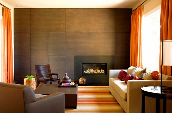 Wood paneling wall