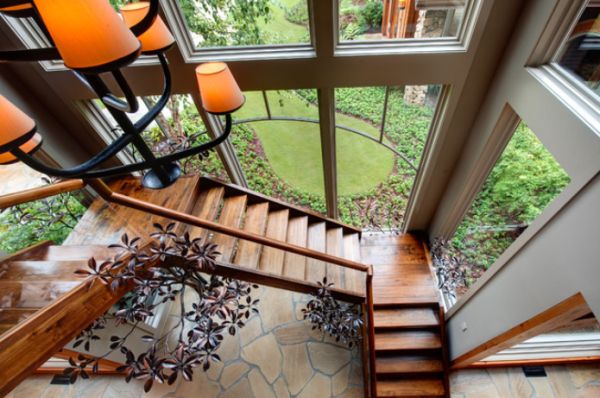 Wood staircase design