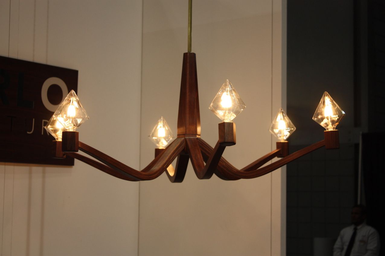Wooden chandelier from Giancarlo Studio Furniture