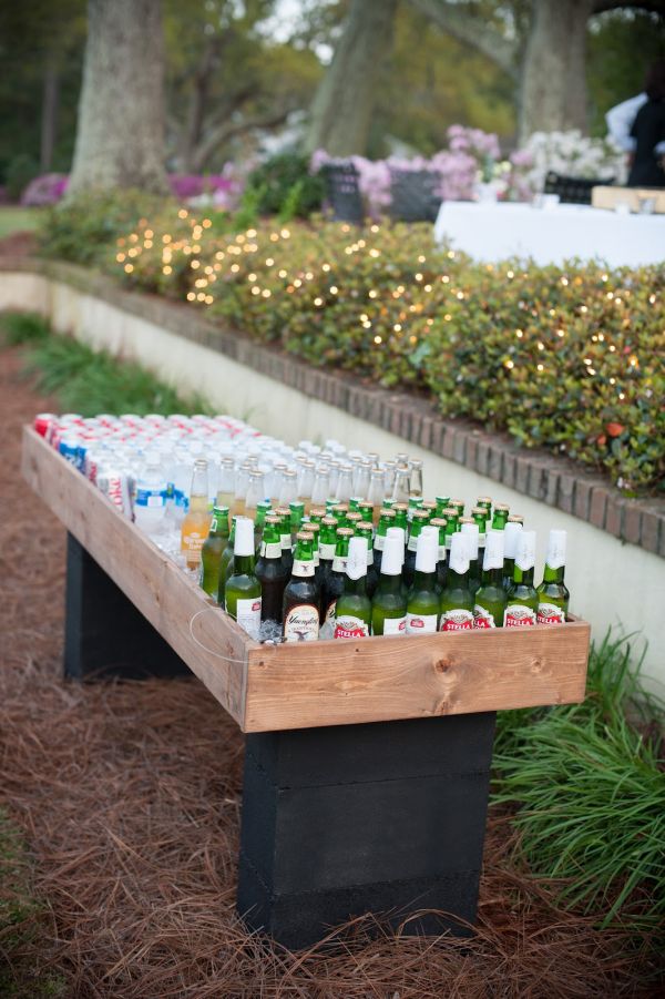 Wooden cooler box