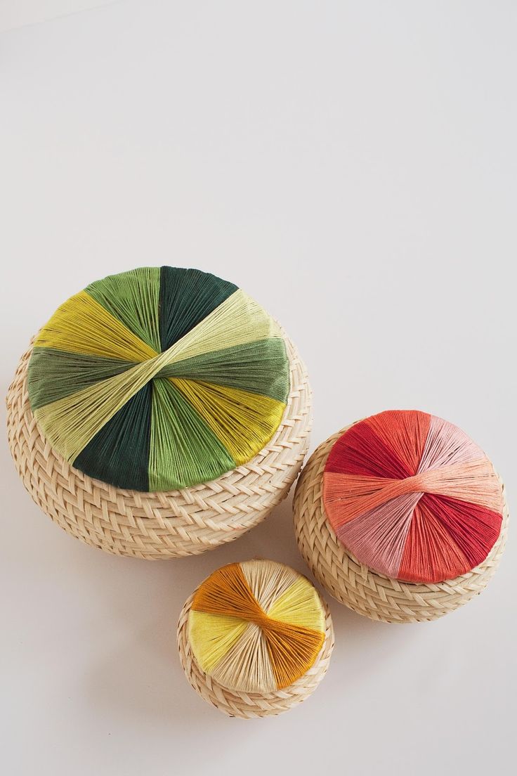 wrapped baskets