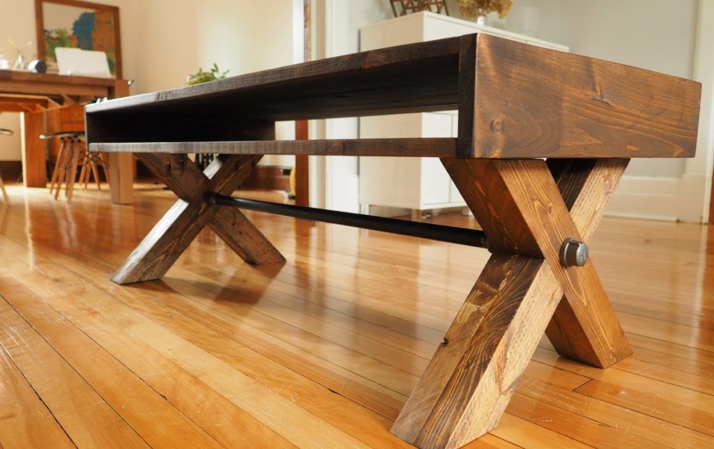x leg coffee table design