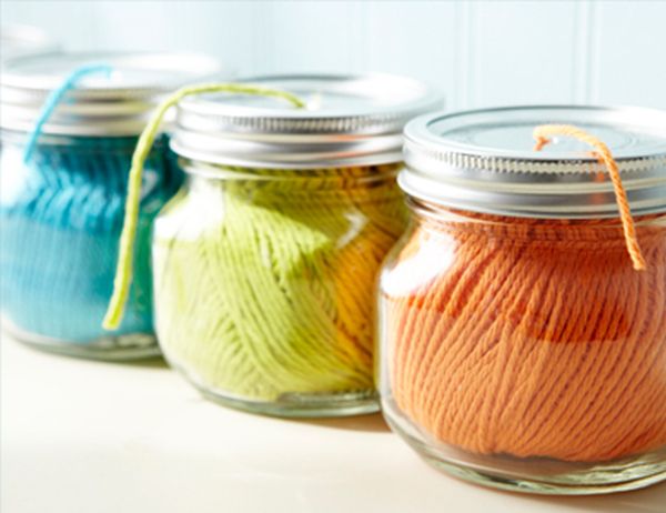 Yarn dispenser jars ss