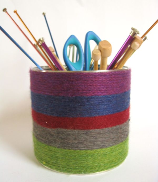 Yarn wrapped storage