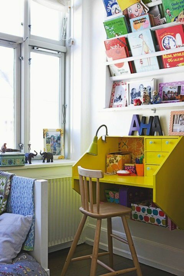 Yellow childern desk