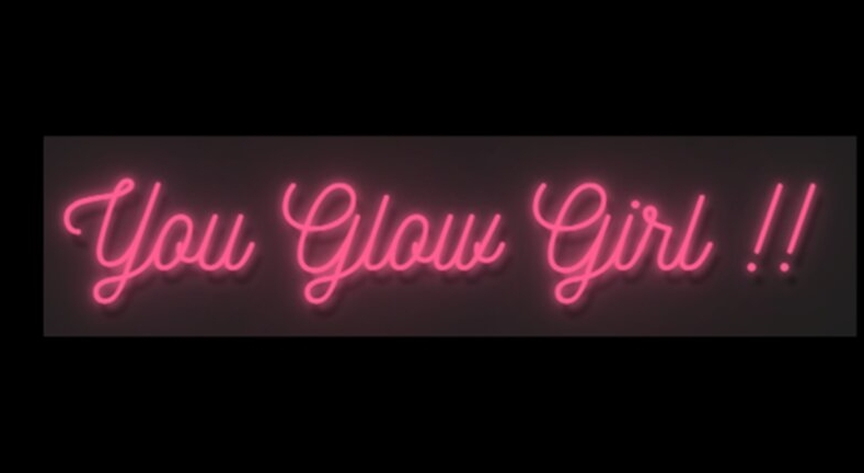 You glow girl neon