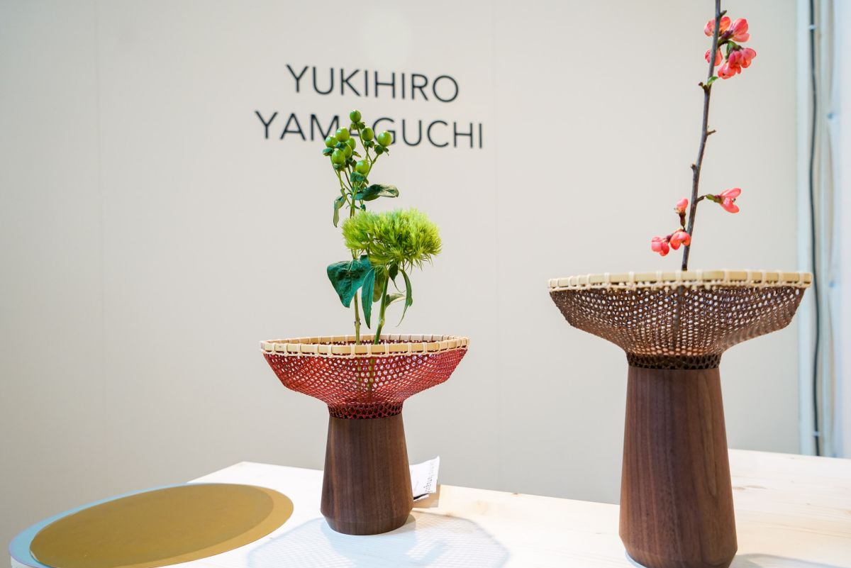 Yukihiro yamaguchi wood and rope planter