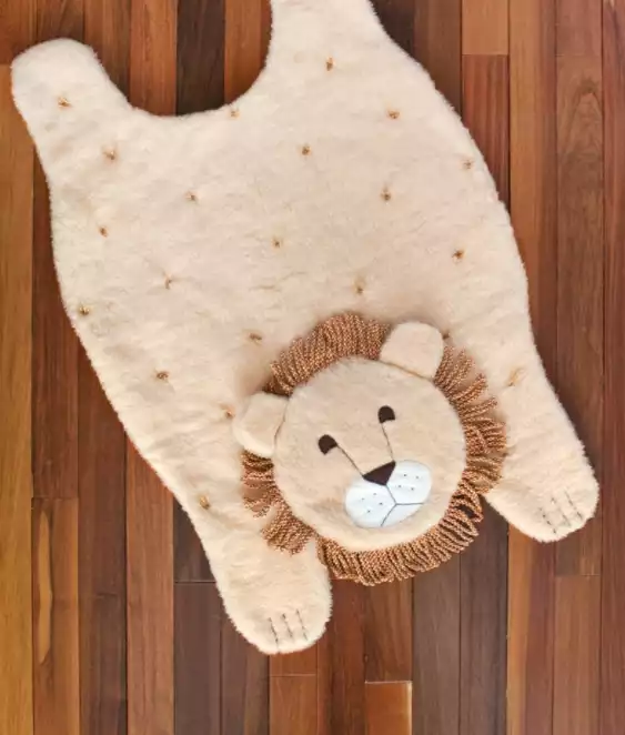 A cute and cozy animal rug