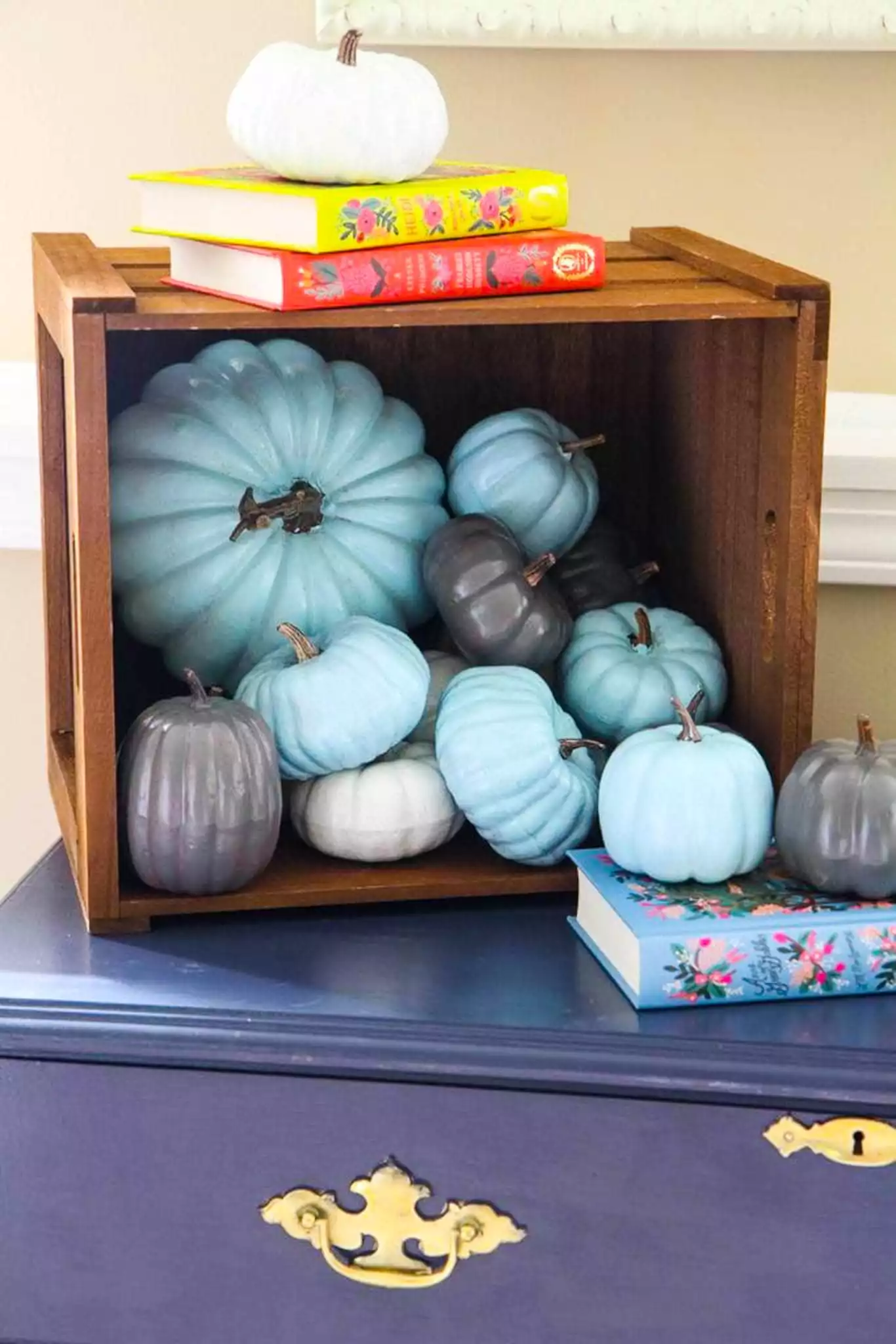 Simple Single-Color Painted Pumpkins