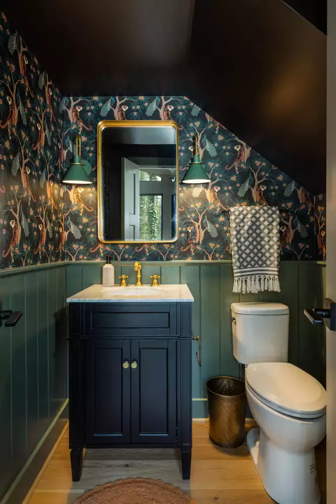 Add Drama to Your A-Frame Powder Room