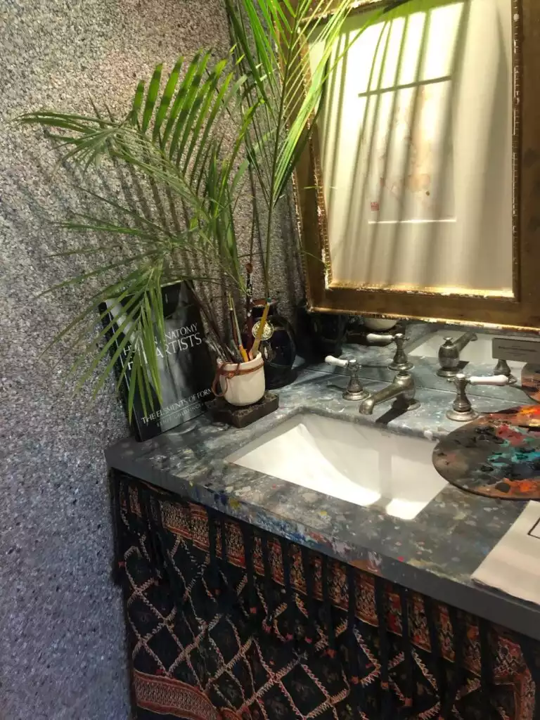 Add plants for bathroom sink 768x1024