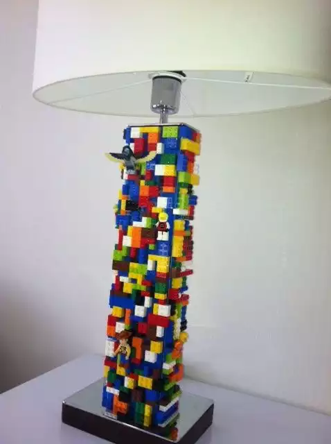 Amazing lamp made from lego parts