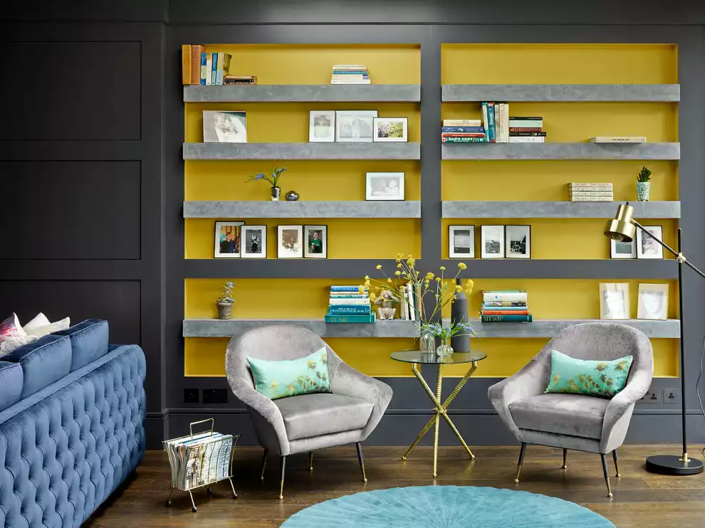 Anthracite and Yellow