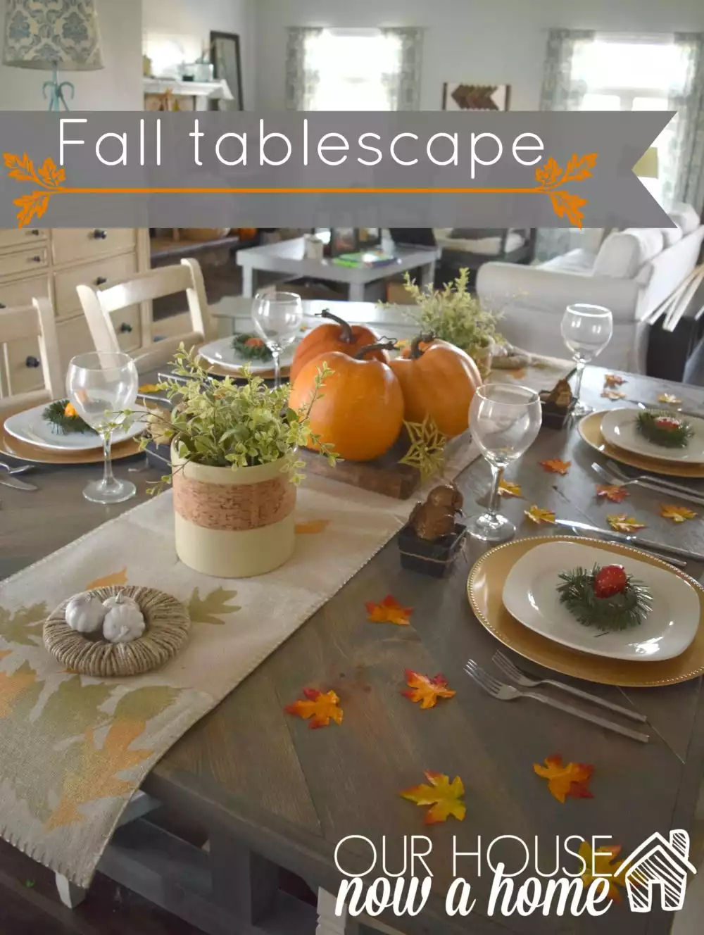Craft Pumpkin Tablescape
