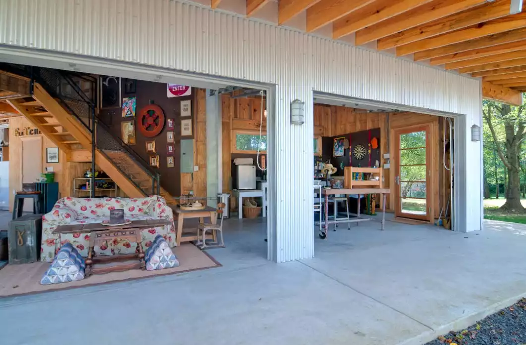 Barn like man cave garage