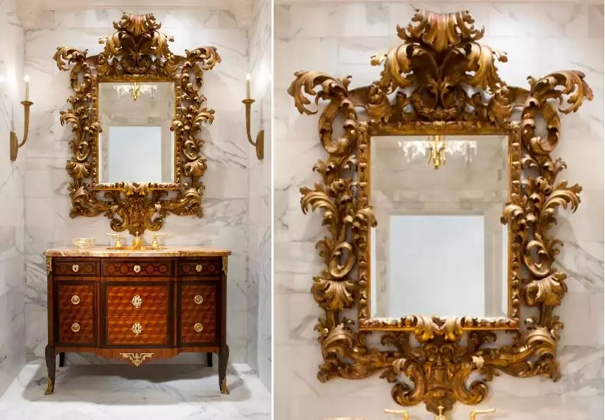 Baroque bathroom Mirror