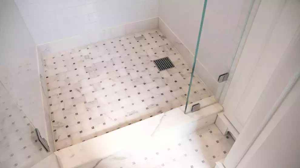 Basketweave Shower Tile