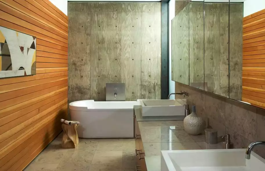 Bathroom Concrete Walls