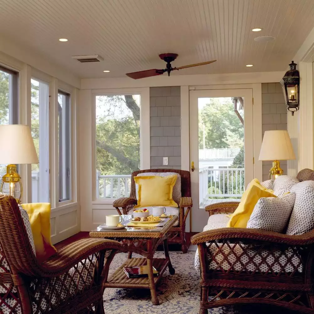 Beadboard ceiling traditional porch