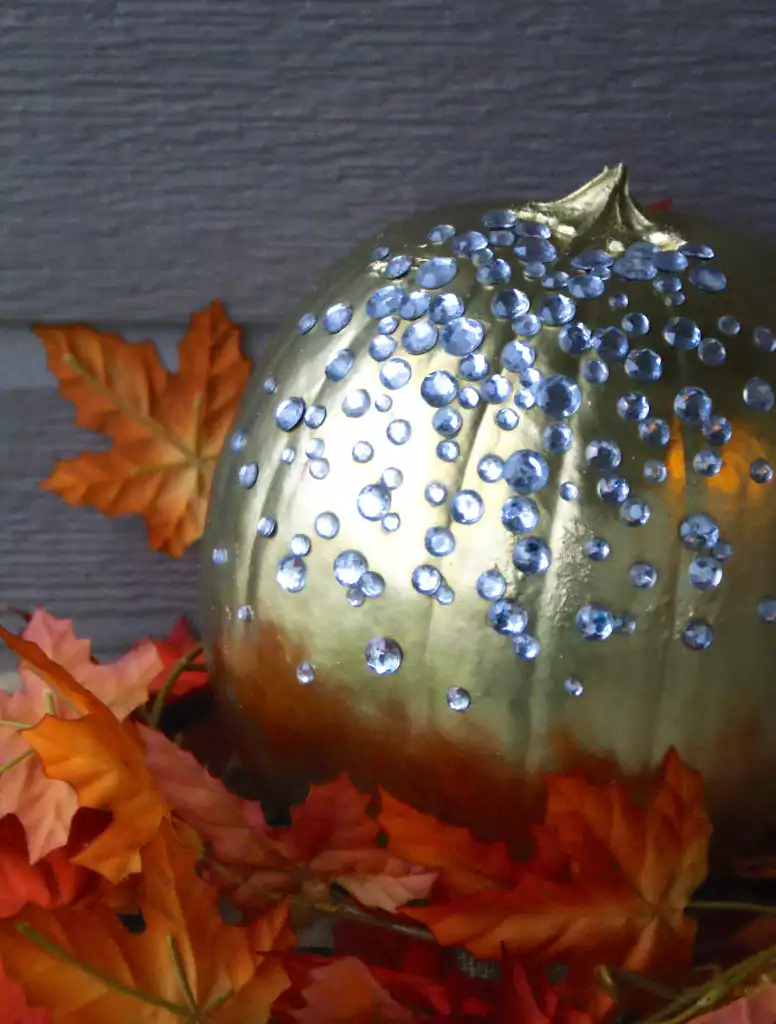 Bedazzled No-Carve Pumpkin