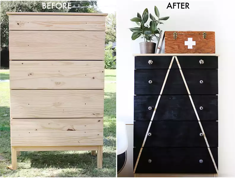 Before and after mountain dresser