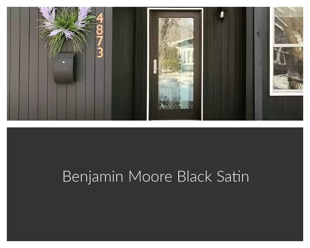 Benjamin Moore Black Satin