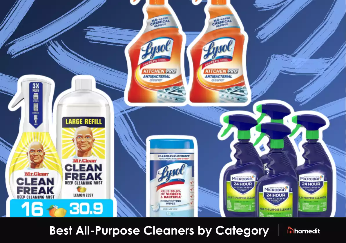 10 Best All-Purpose Cleaners for Disinfecting, Everyday Use, and More