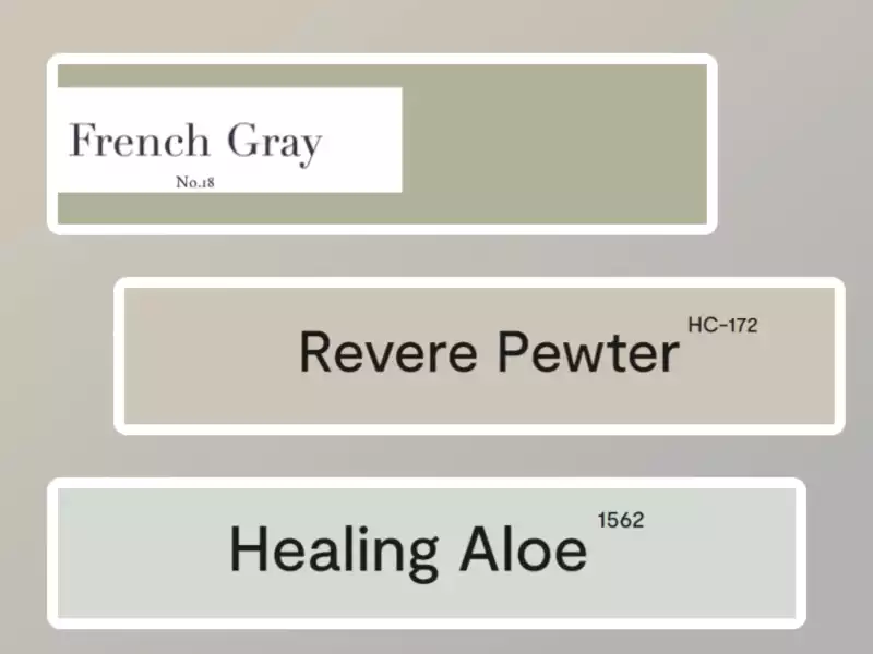 gray green paint