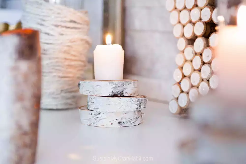 Birch bark votive