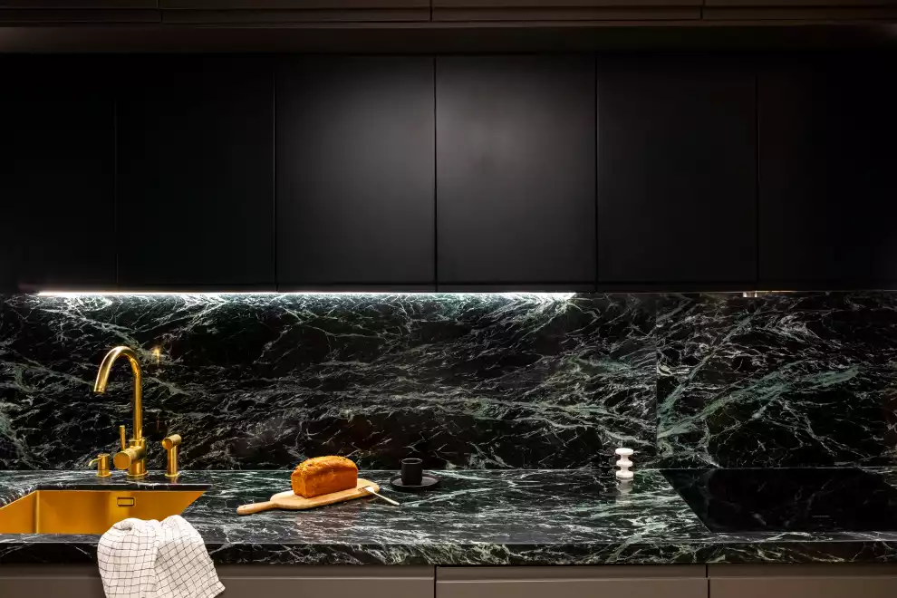Black and Green Marble
