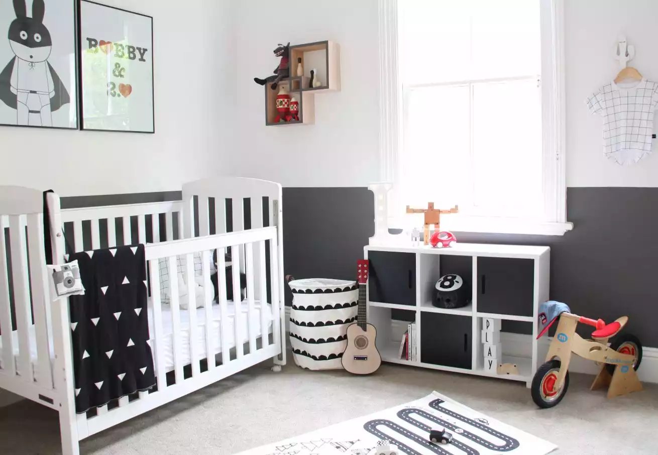 Minimalist cubby bookcase with open shelves