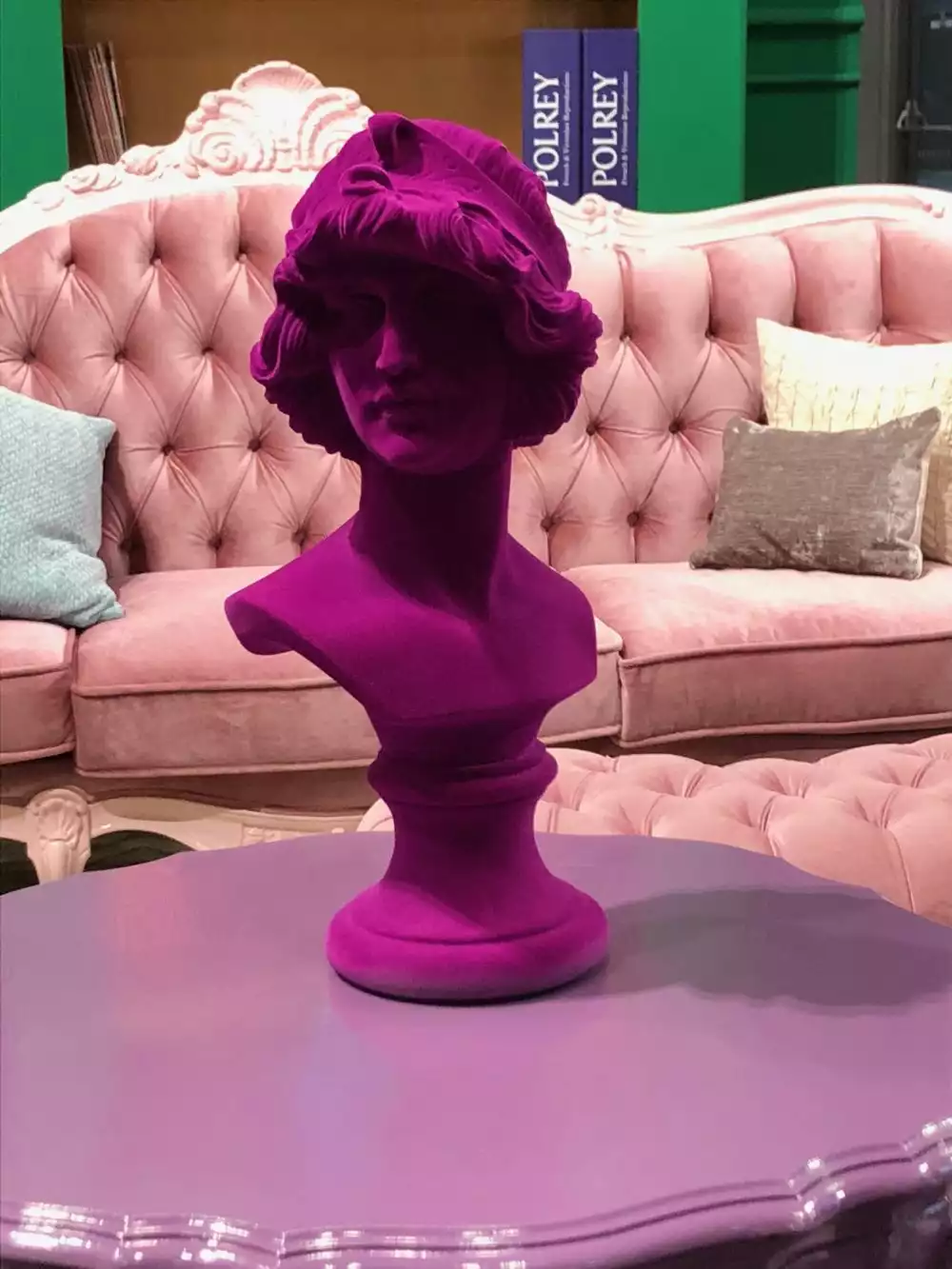 Bold pink bust