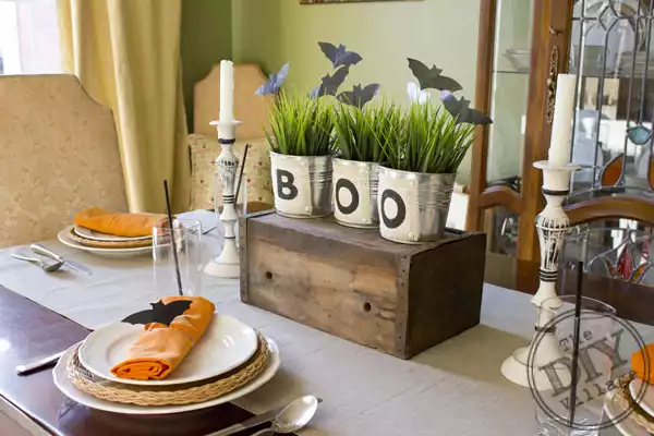 Boo Bat Halloween Table Centerpieces