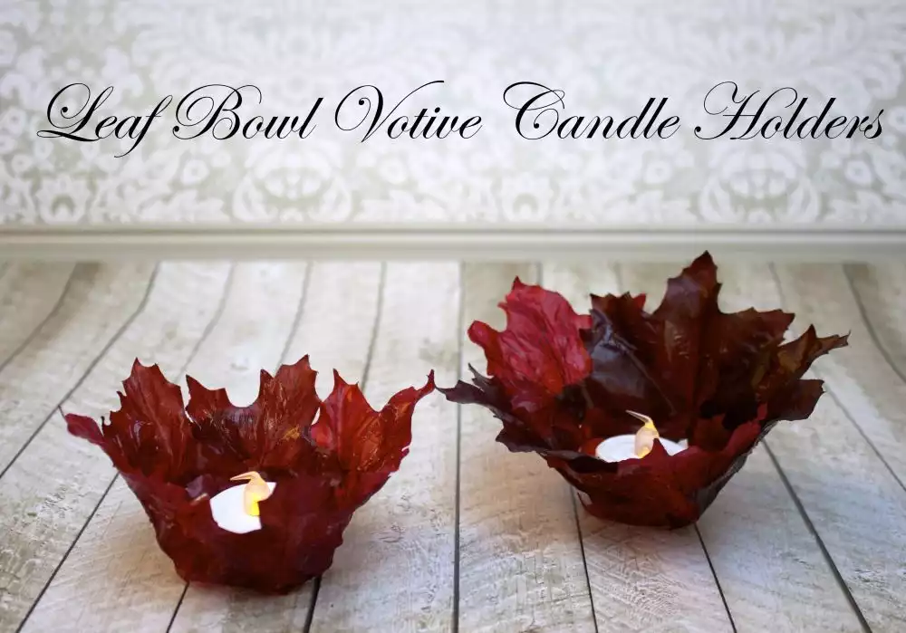 Leaf Bowl Candle Holders