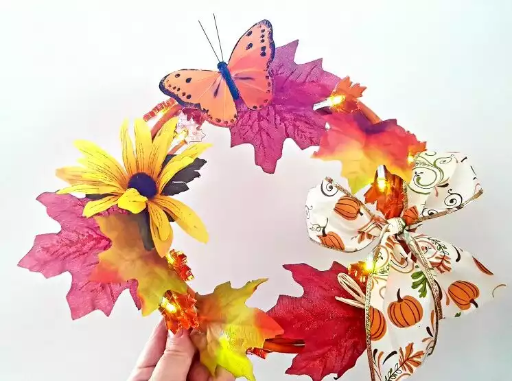 Butterfly Light Up Wreath