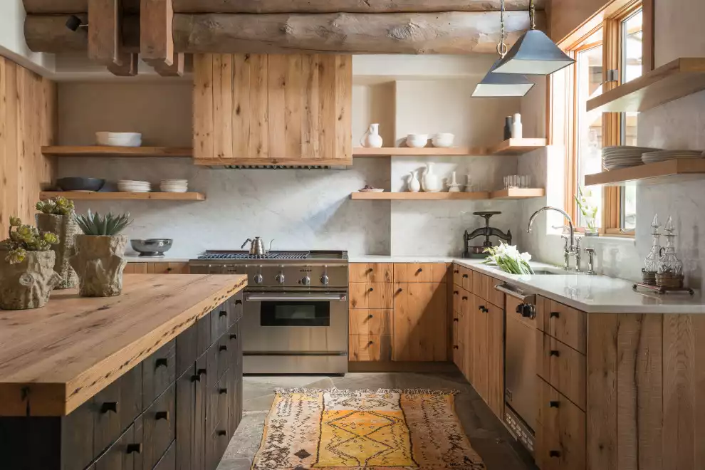 Modern Cabin Kitchen