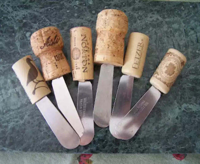 Canape Wine Cork Crafts Knife Handles