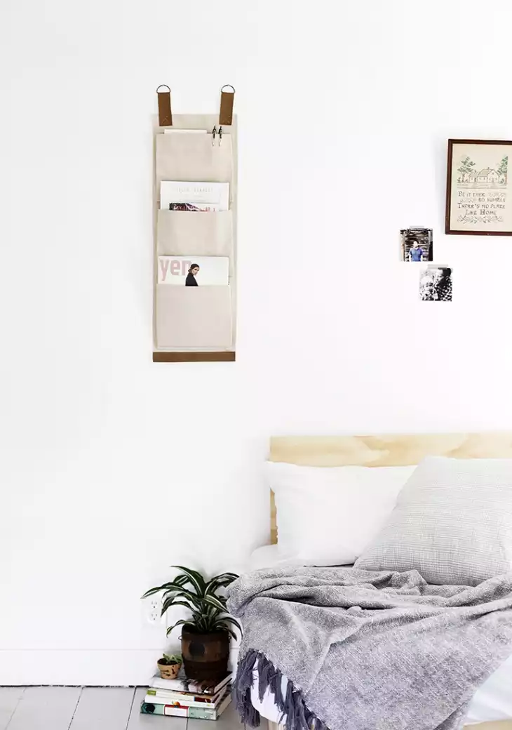 Canvas wall pockets