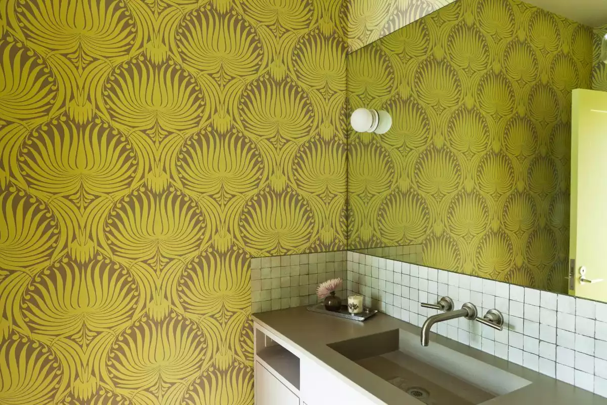 Chartreuse wallpaper design